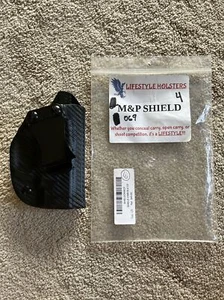 NEW Lifestyle S&W M&P SHIELD Kydex IWB Holster CARBON BLACK RIGHT USA MSRP $40 - Picture 1 of 9