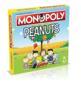 OFFICIAL PEANUTS SNOOPY CHARLIE BROWN MONOPOLY TRADING FAMILY BOARD GAME - Picture 1 of 3