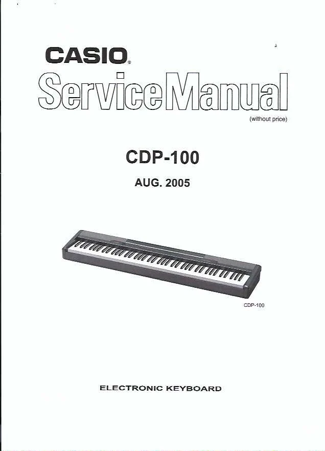 Casio Service Manual  für CDP-100 Copy - Bild 1 von 1