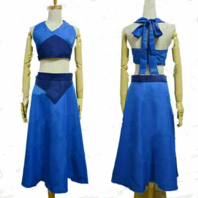 Steven Universe Lapis Lazuli Cosplay Costume Blue Long Dress Custom Made  &Y - Image 1 of 4