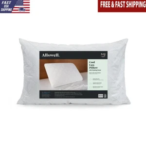 Almohada de cama con funda de enfriamiento estándar/reina tecnología de enfriamiento soporte firme blanca - Imagen 1 de 6