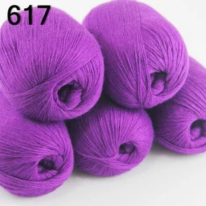 Sale 5BallsX50g Super Soft Warm Cashmere Wool Hand Scarves Crochet Knit Yarn 17 - Picture 1 of 12