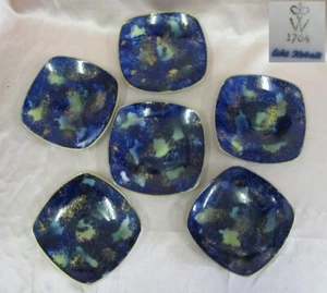 ANTIQUE 1900s 6PCS ART NOUVEAU PLATES WALLENDORFEZ POZZELLAN - Picture 1 of 12