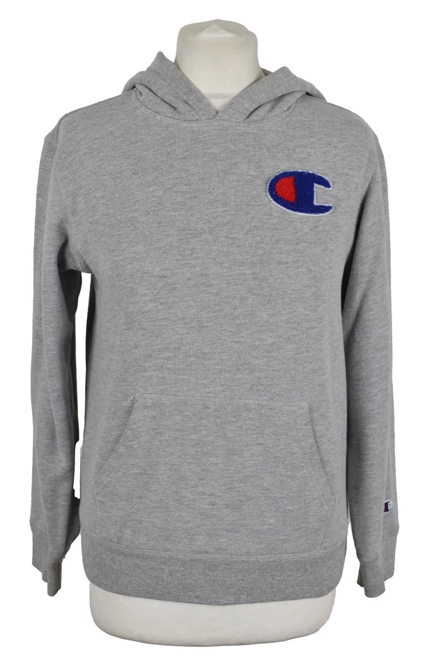 CHAMPION Grey Hoodie size L Mens Pullover Long Sleeves Top Outdoors Outerwear - Image 1 of 4