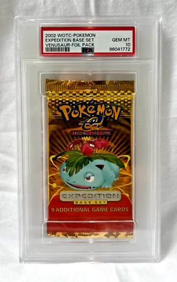 PSA 10 Gem Mint Pokemon Expedition Venusaur Art Booster Pack - Image 1 of 2