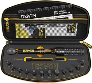 Llave dinamométrica para bicicleta 1/4 pulgadas Dr. Kit de 15 piezas | Engranaje de 72 dientes, Cli de doble dirección - Imagen 1 de 12