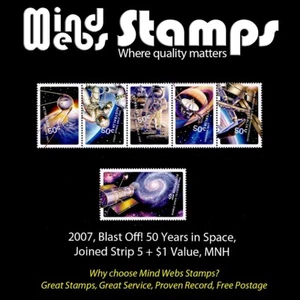 Australian Decimal Stamps, 2007 Blast Off! 50 Years in Space, Complete Set 6 MNH - Picture 1 of 2