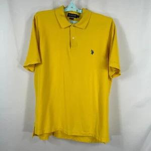U.S. Polo Assn. Polo Sz 2XL Yellow Mens Performance Pique Golf, Comfort, Sports - Picture 1 of 11