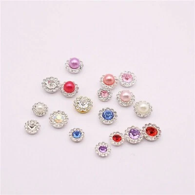 20 Pcs / 12mm / Sew On Gold Base Crystal Rhinestone Gems S10G - Image 1 of 4