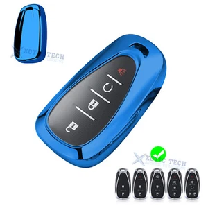 Funda protectora azul poliuretano termoplástico con llave remota para automóvil para Chevrolet Cruze Malibu Camaro - Imagen 1 de 6