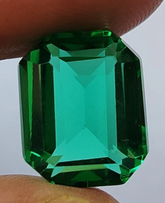 AAA+ Superb 17.6 Ct. Tourmaline Excellent Green Color Emerald Cut Loose Gemstone - Image 1 of 4