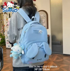 Sanrio cinnamoroll linda mochila para colegio, oficina, viajes, vienen con llavero - Imagen 1 de 5