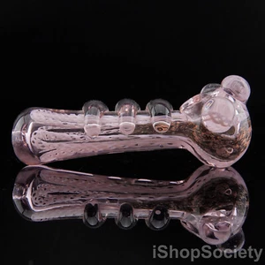 5" Fantasy Bubble Pink Tobacco Smoking Pipe Thick Collectible Glass Pipes - P758 - Picture 1 of 8