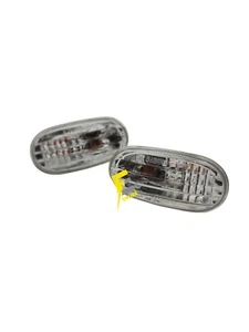 Set of Pair Euro Clear Front Side Marker Lights for 1997-2002 Mitsubishi Mirage - Picture 1 of 5
