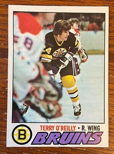 1977-78 TOPPS HOCKEY TERRY O'REILLY CARD #220 BOSTON BRUINS NMT/MT