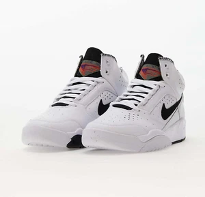 Nike Air Flight Lite Mid White Black DJ2518-100 Mens Basketball Shoes Sneakers - Picture 1 of 6