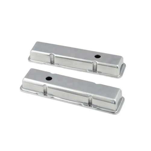 Cubiertas de válvula de estilo corto de aluminio Mr. Gasket 6850 para Chevy 262-400 60-86 Foto 1 de 3