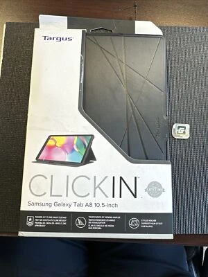 Targus Click-In THZ919GL Case (Flip) for 10.5" Samsung Galaxy Tab A8 Black NEW - Image 1 of 3