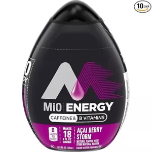 Mio Energy potenziatore di acqua liquida, tempesta di bacche di Acai, 1,62 once, confezione da 10 pezzi - Foto 1 di 4