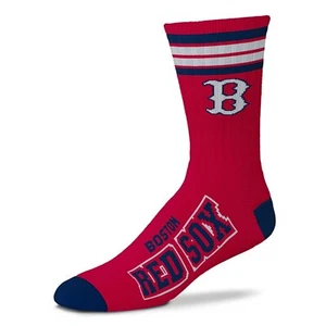 BOSTON RED SOX LOGO YOUTH SIZE CREW SOCKS AUTHENTIC MLB BASEBALL TEAM NEW - Picture 1 of 1