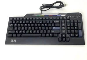 IBM SK-8805 Wired USB Ergonomic Keyboard Black - Bild 1 von 8