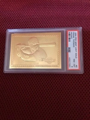 FrankThomas 1994 Pro Mint 22KT Gold #6 PROMO   PSA8 . ONLY 2 PSA 9's & 1 PSA8 - Image 1 of 2
