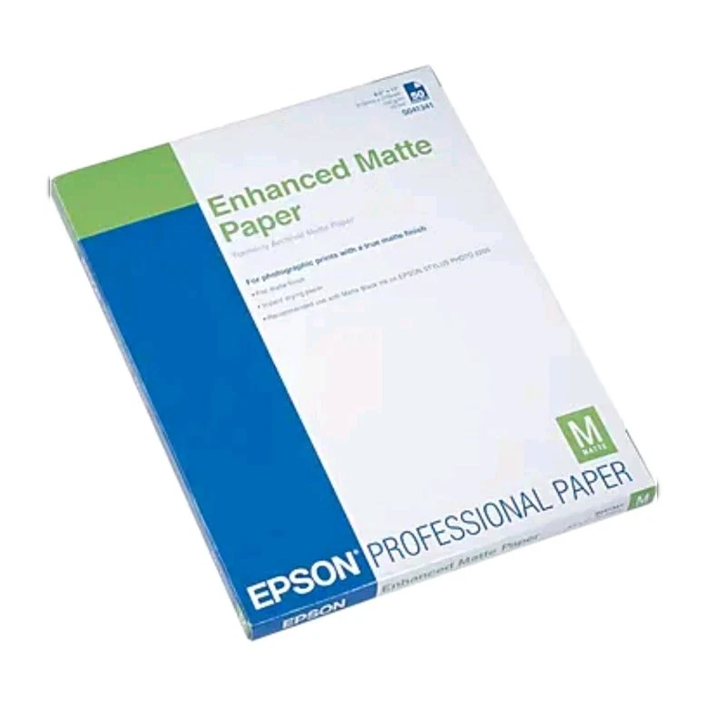 Epson Enhanced Matte Paper 8.5x11  S041341 50 Sheets - Image 1 of 1