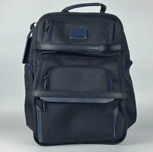 TUMI ALPHA 3 Blue Deluxe Multifunctional Shoulder Bag Backpack T-Pass Express - Picture 1 of 9