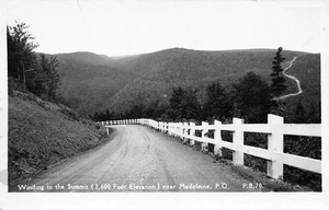 # K2953 MADELAINE, QC., POSTAL CON FOTO REAL DE CANADÁ, Summit Road - Imagen 1 de 2