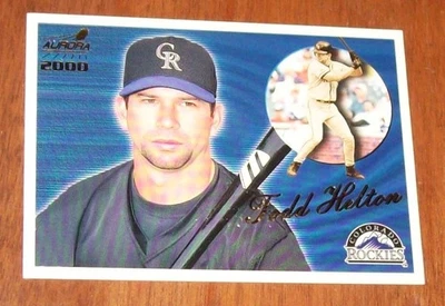 Rare 2000 Pacific Aurora National Show Anaheim California Todd Helton Card - Image 1 of 2