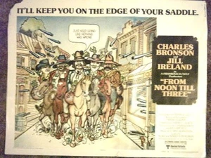 FROM NOON TILL THREE 1976 ORIGINAL HALF SHEET BRONSON - Picture 1 of 1