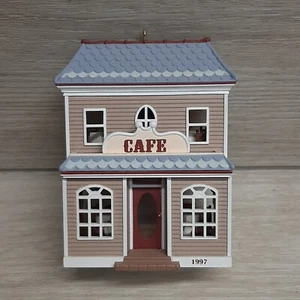 Café Hallmark Ornamento 1997 casas y tiendas nostálgicas Don Palmiter - Imagen 1 de 10