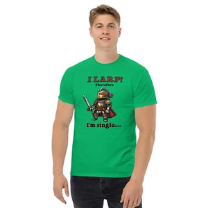 "I LARP..." Men's classic tee Roleplay RPG SCA Funny Fantasy Cosplay - Picture 1 of 5
