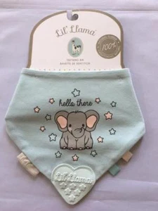 TEETHING BIB Blue Elephant - por LIL'  - Imagen 1 de 5