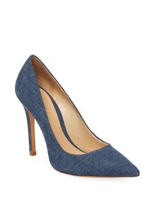 Schutz Women's Gilberta Jeans santorini Pointed Toe High Stiletto Dress Pump - Picture 1 of 1