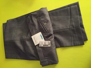 NWT Boys 20 R Calvin Klein GREY Flat Front Modern Fit Tailored Leg Dress Pants  - Picture 1 of 10