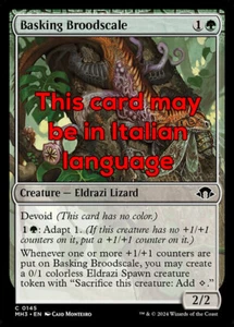 MTG BASKING BROODSCALE EXC - RETTILE DELLA NIDIATA CROGIOLANTE 145 - MH3 - Picture 1 of 1