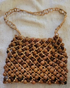 Vintage Handmade Papua New Guinea Nut  Bag Circa 1980 - Picture 1 of 3
