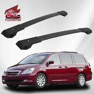 Barra transversal de aluminio negra apta para portaequipajes de techo Honda Odyssey 2005-2010 - Imagen 1 de 21