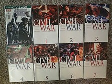 2006 Marvel Comics Civil War 1-7 & The Road to Civil War 1
