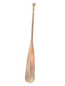 Vintage Unbranded Wooden Paddle Oar Canoe Kayak Wall Decor 66” Nautical - Picture 1 of 4