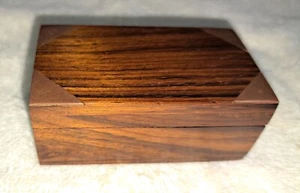 Vintage Small Mohogany Trinket Box - Picture 1 of 6