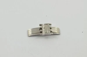 ETERNA STAHL ARMBAND FALTSCHLIESSE 16MM STAHL DEPLOYMENT CLASP VINTAGE  - Bild 1 von 2