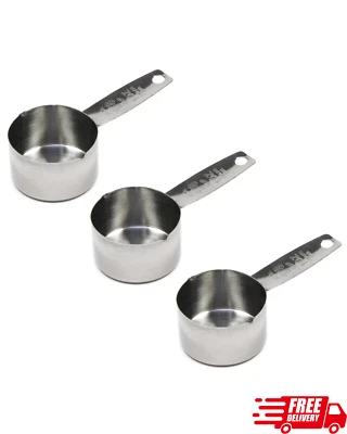 Medidor de cuchara de café calibre micrómetro de acero inoxidable - Paquete de 3 cucharadas Foto 1 de 2