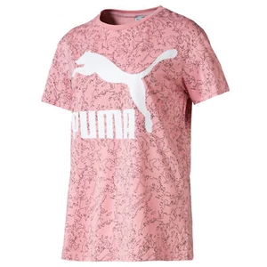 Camiseta para mujer Puma con logotipo gráfico manga corta cuello redondo rosa DOP 595519 14 - Imagen 1 de 1