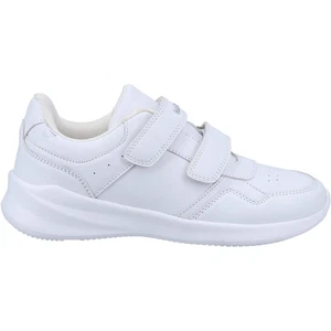 Hush Puppies Kids Marling Leather Trainers - White - Picture 1 of 8