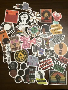 BLACK LIVES MATTER (BLM) ~ Paquete de pegatinas ~ 100 piezas para monopatín ~ computadora portátil ~ - Imagen 1 de 4