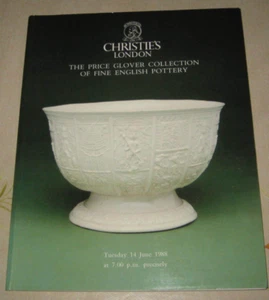 CHRISTIES CATALOGUE JN88 PRICE GLOVER COLLECTION FINE ENGLISH POTTERY  - Picture 1 of 8