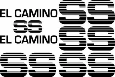 Fits a Chevy El Camino SS Super Sport Vinyl Decal Sticker Choo Choo Custom Kit - Image 1 of 4