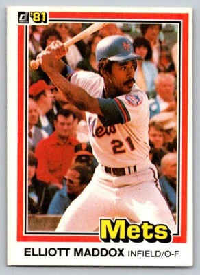 1981 Donruss - #397 Elliott Maddox - Image 1 of 2